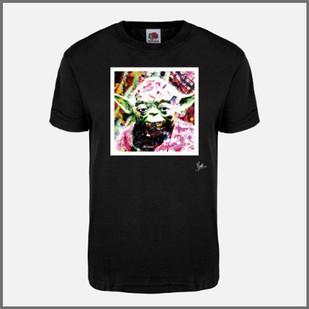 T-shirt noir Yoda